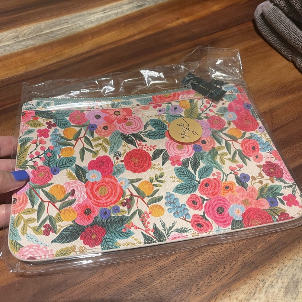 Floral Zip Pouch